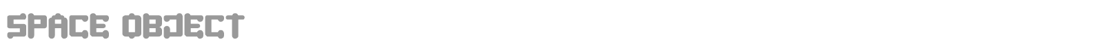 SPACE OBJECT font preview